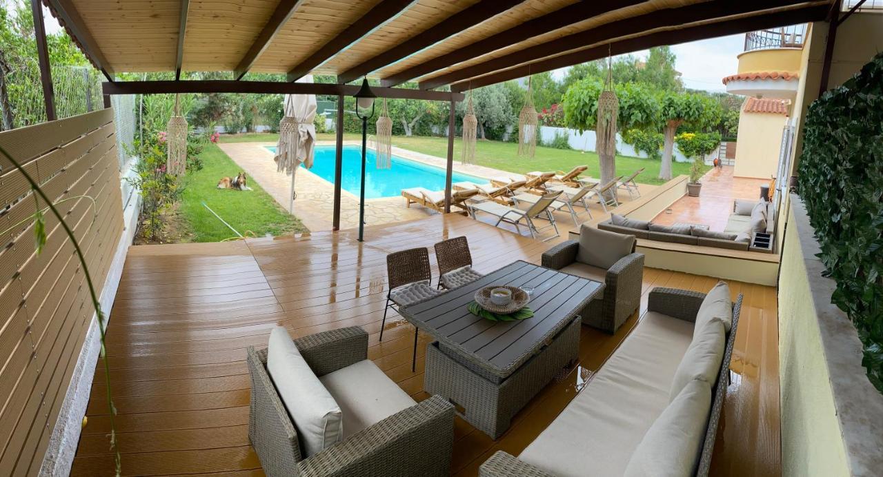 Relaxing Villa With Swimming Pool And Garden Agios Georgios  Ngoại thất bức ảnh